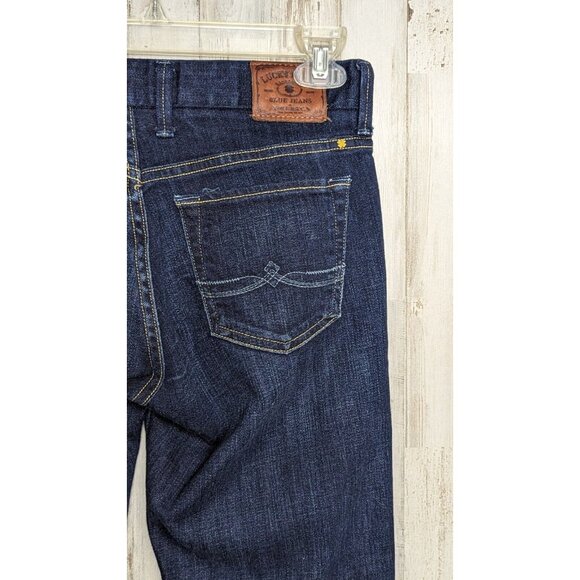 Lucky Sweet Jean Bootcut Jeans Women's 2/ 0 Dark Wash Boho Western Disco - Picture 8 of 14